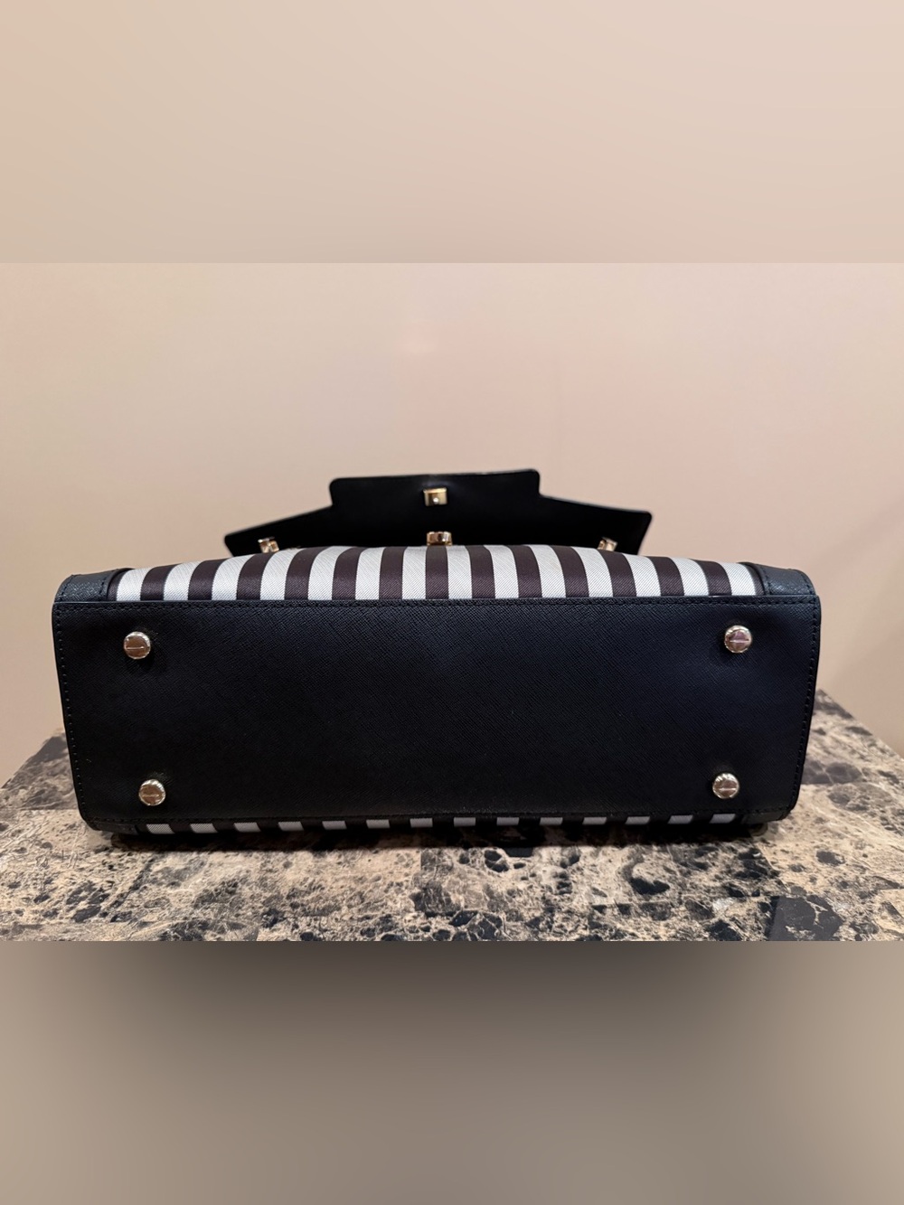 Henri Bendel Influencer Centennial Striped Crossbody - Picture 10 of 16